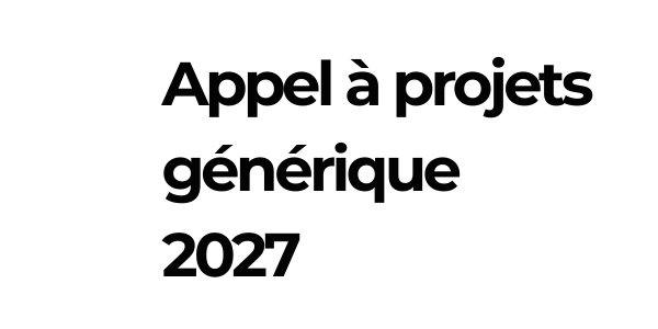 AAP générique ANR 2027